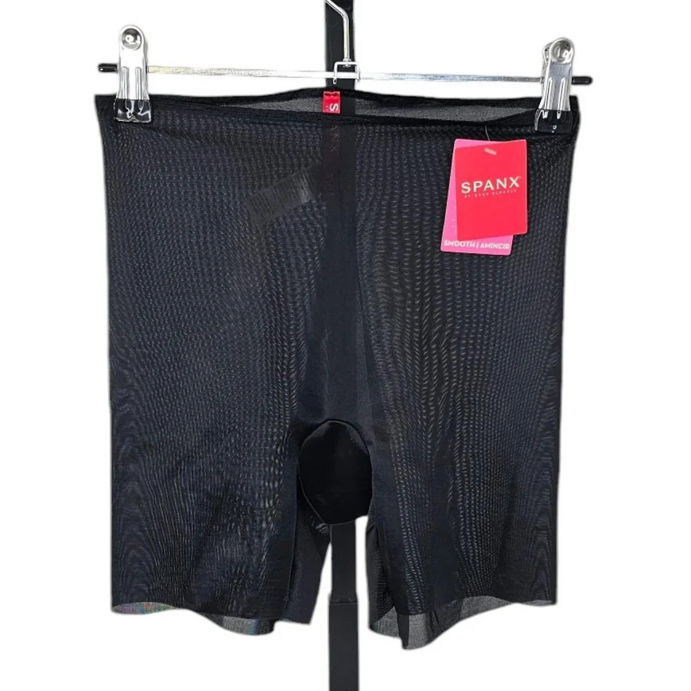 SPANX Shape Invisible Girl Short Black Size Small NWT Lightweight Sheer Smooth